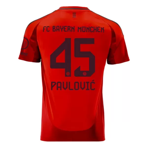 Camisolas FC Bayern de Munique Aleksandar Pavlovic 45 Equipamento Principal 24/25