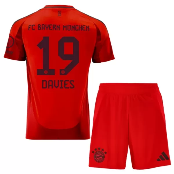 Camisolas FC Bayern de Munique Alphonso Davies 19 Criança Equipamento Principal 24/25