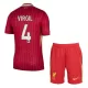 Camisolas Liverpool Virgil van Dijk 4 Criança Equipamento Principal 24/25