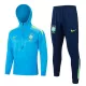 Brasil Capuz Conjunto de Moletom de Treino 24/25 Azul