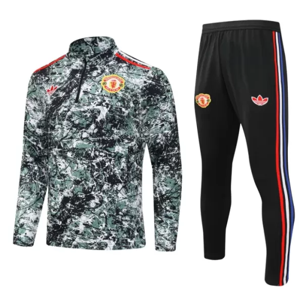 Manchester United Conjunto de Moletom de Treino 24/25 Verde