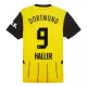 Camisolas Borussia Dortmund Haller 9 Equipamento Principal 24/25