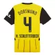 Camisolas Borussia Dortmund Nico Schlotterbeck 4 Criança Equipamento Principal 24/25