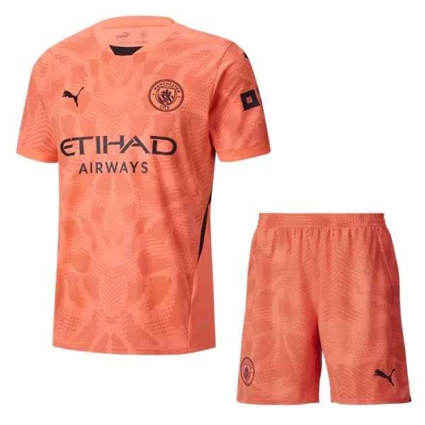 Camisolas Guarda Redes Manchester City Criança Equipamento Alternativo 24/25