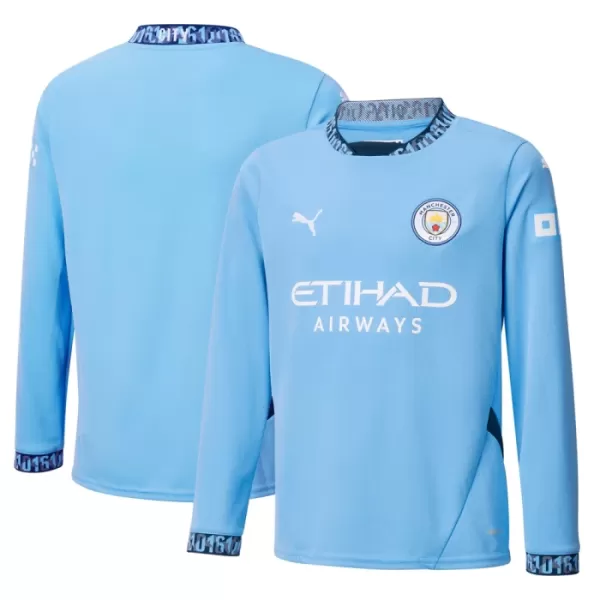 Camisolas Manchester City Equipamento Principal 24/25 Manga Comprida