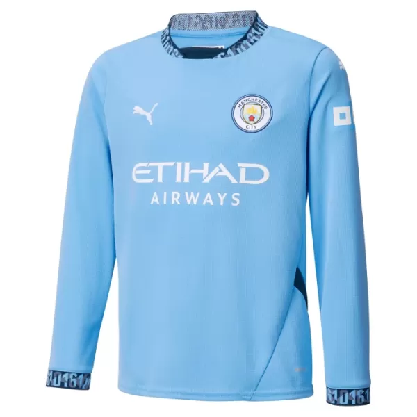 Camisolas Manchester City Equipamento Principal 24/25 Manga Comprida