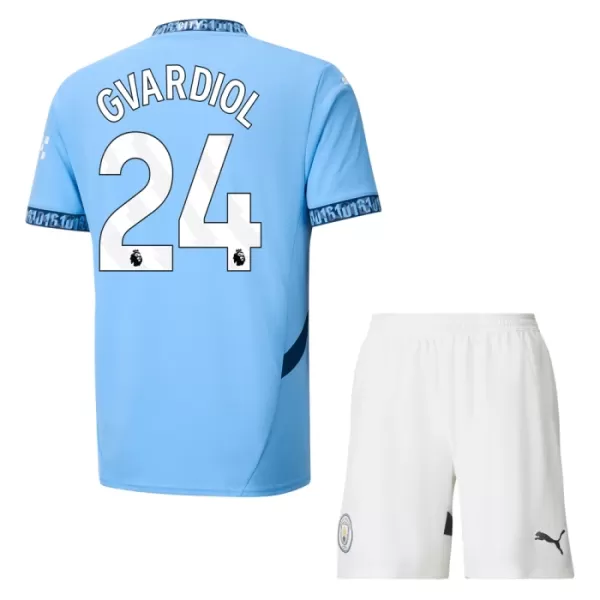 Camisolas Manchester City Josko Gvardiol 24 Criança Equipamento Principal 24/25