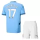 Camisolas Manchester City Kevin De Bruyne 17 Criança Equipamento Principal 24/25