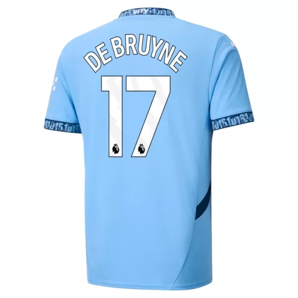 Camisolas Manchester City Kevin De Bruyne 17 Criança Equipamento Principal 24/25