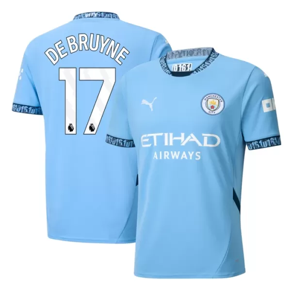 Camisolas Manchester City Kevin De Bruyne 17 Equipamento Principal 24/25