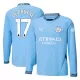 Camisolas Manchester City Kevin De Bruyne 17 Equipamento Principal 24/25 Manga Comprida