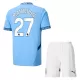 Camisolas Manchester City Matheus Nunes 27 Criança Equipamento Principal 24/25