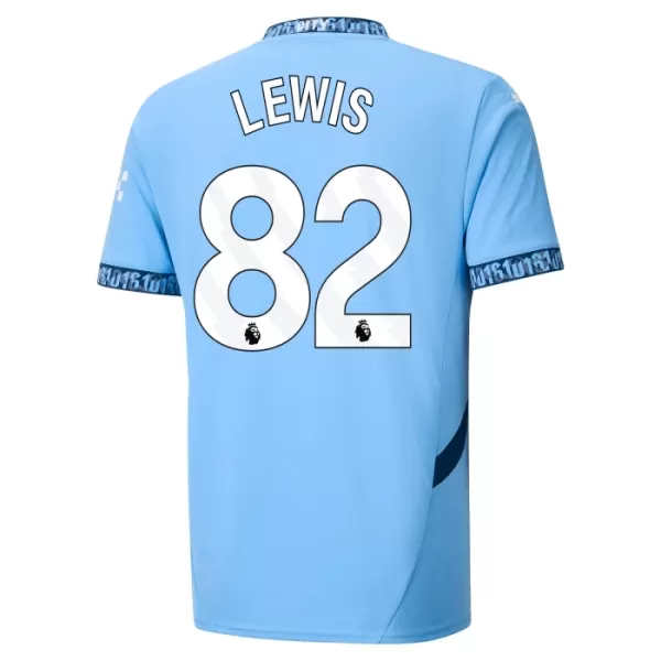 Camisolas Manchester City Rico Lewis 82 Equipamento Principal 24/25