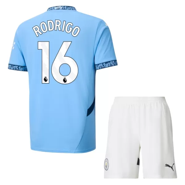 Camisolas Manchester City Rodrigo Hernández 16 Criança Equipamento Principal 24/25