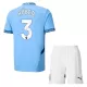 Camisolas Manchester City Rúben Dias 3 Criança Equipamento Principal 24/25