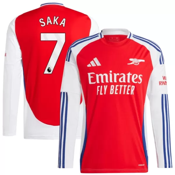 Camisolas Arsenal Bukayo Saka 7 Equipamento Principal 24/25 Manga Comprida