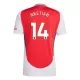 Camisolas Arsenal Nketiah 14 Equipamento Principal 24/25