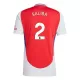 Camisolas Arsenal Saliba 2 Equipamento Principal 24/25