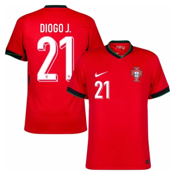 Camisolas Portugal Diogo Jota 21 Equipamento Principal Euro 2024