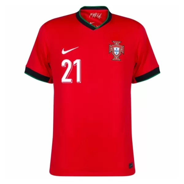 Camisolas Portugal Diogo Jota 21 Equipamento Principal Euro 2024