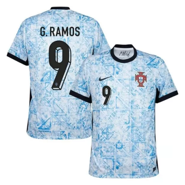 Camisolas Portugal G. Ramos 9 Equipamento Alternativo Euro 2024