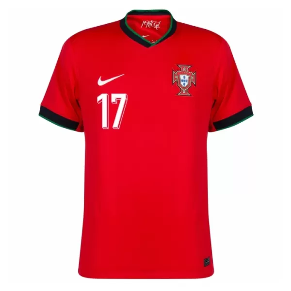 Camisolas Portugal Rafael Leão 17 Equipamento Principal Euro 2024