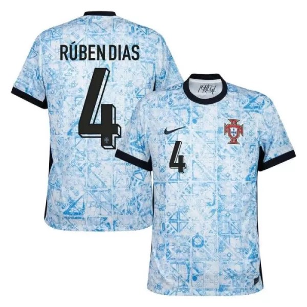 Camisolas Portugal Rúben Dias 4 Equipamento Alternativo Euro 2024