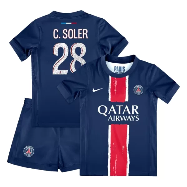 Camisolas Paris Saint-Germain Carlos Soler 28 Criança Equipamento Principal 24/25