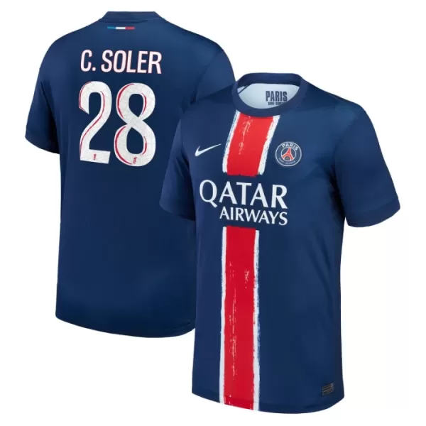 Camisolas Paris Saint-Germain Carlos Soler 28 Equipamento Principal 24/25