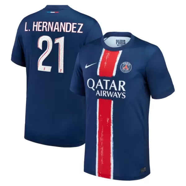 Camisolas Paris Saint-Germain Lucas Hernandez 21 Equipamento Principal 24/25