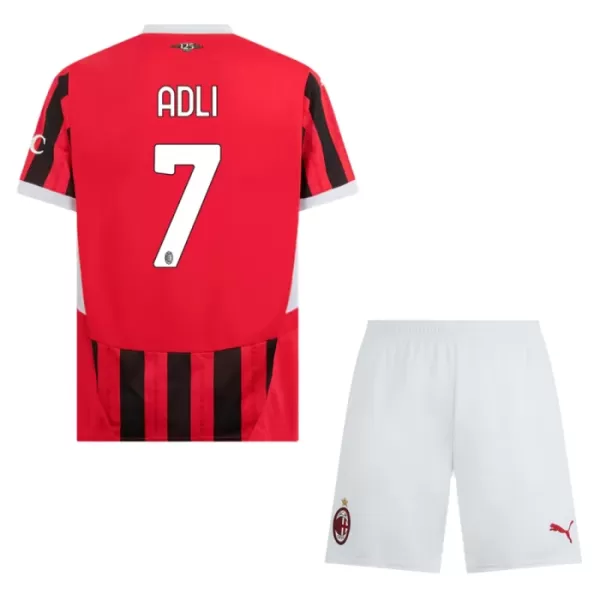 Camisolas AC Milan Adli 7 Criança Equipamento Principal 24/25