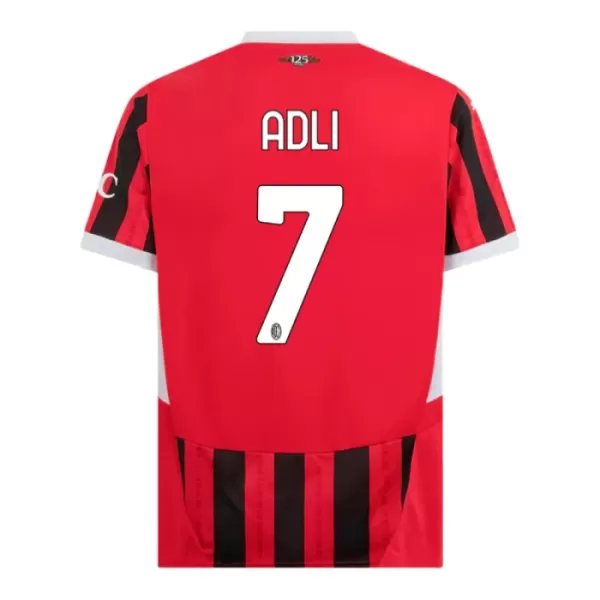 Camisolas AC Milan Adli 7 Criança Equipamento Principal 24/25