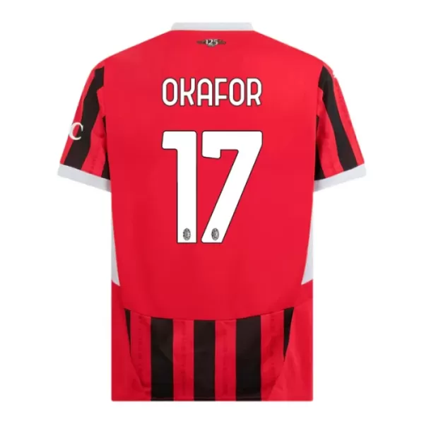 Camisolas AC Milan Okafor 17 Criança Equipamento Principal 24/25