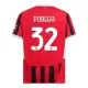 Camisolas AC Milan Pobega 32 Equipamento Principal 24/25