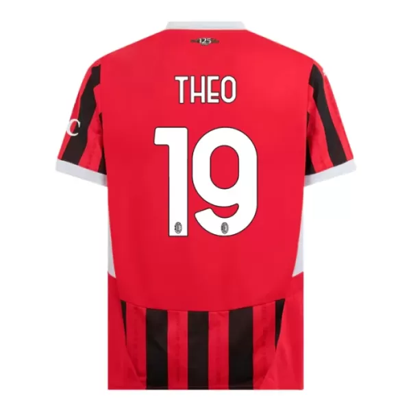 Camisolas AC Milan Theo Hernandez 19 Criança Equipamento Principal 24/25