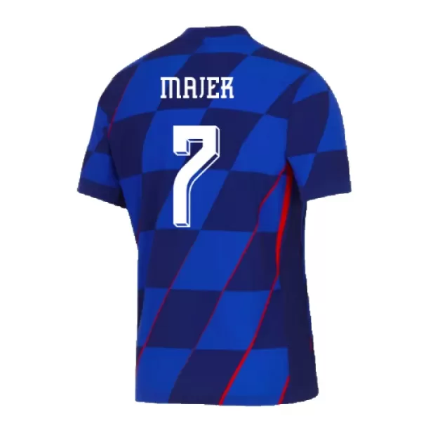 Camisolas Croácia Majer 7 Criança Equipamento Alternativo Euro 2024