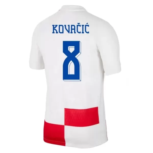 Camisolas Croácia Mateo Kovacic 8 Equipamento Principal Euro 2024