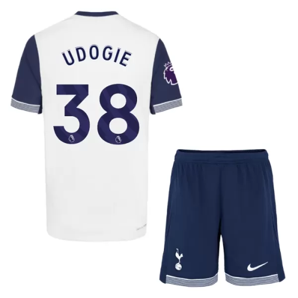 Camisolas Tottenham Hotspur Udogie 38 Criança Equipamento Principal 24/25