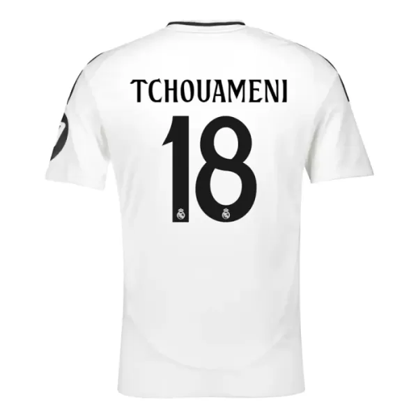 Camisolas Real Madrid Aurélien Tchouaméni 18 Criança Equipamento Principal 24/25