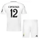 Camisolas Real Madrid Eduardo Camavinga 12 Criança Equipamento Principal 24/25