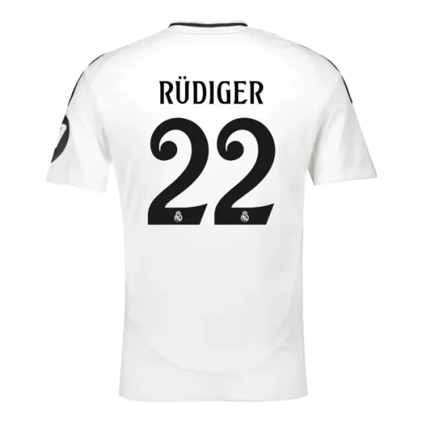 Camisolas Real Madrid Rudiger 22 Equipamento Principal 24/25