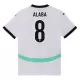 Camisolas Áustria David Alaba 8 Equipamento Alternativo Euro 2024