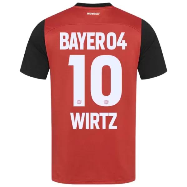 Camisolas Bayer 04 Leverkusen Florian Wirtz 10 Criança Equipamento Principal 24/25