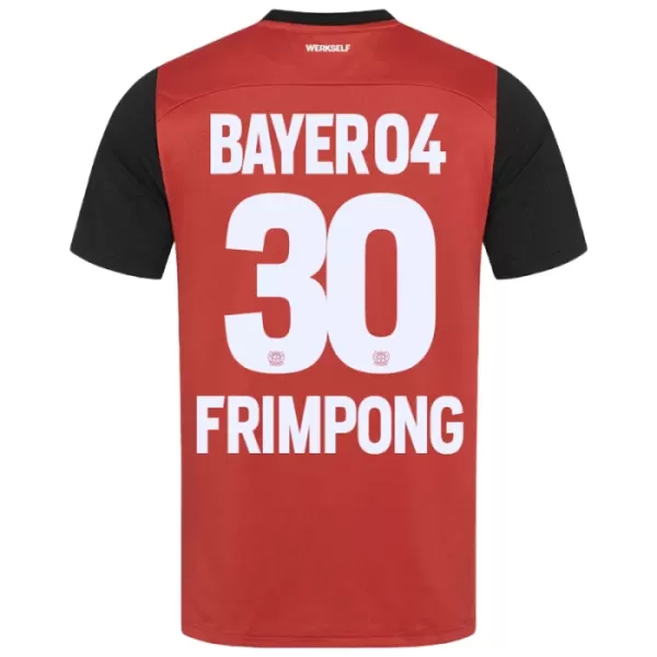 Camisolas Bayer 04 Leverkusen Jeremie Frimpong 30 Criança Equipamento Principal 24/25