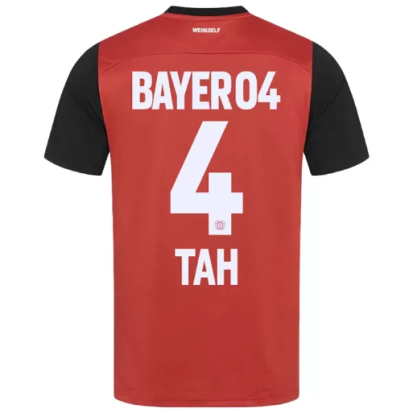 Camisolas Bayer 04 Leverkusen Jonathan Tah 4 Equipamento Principal 24/25