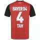 Camisolas Bayer 04 Leverkusen Jonathan Tah 4 Equipamento Principal 24/25