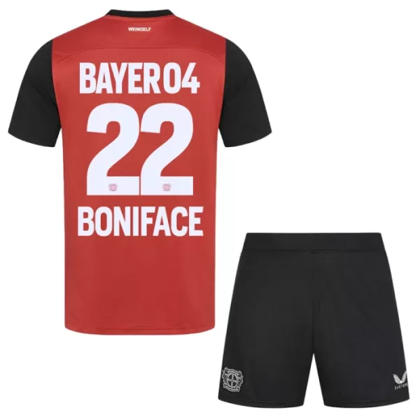 Camisolas Bayer 04 Leverkusen Victor Boniface 22 Criança Equipamento Principal 24/25