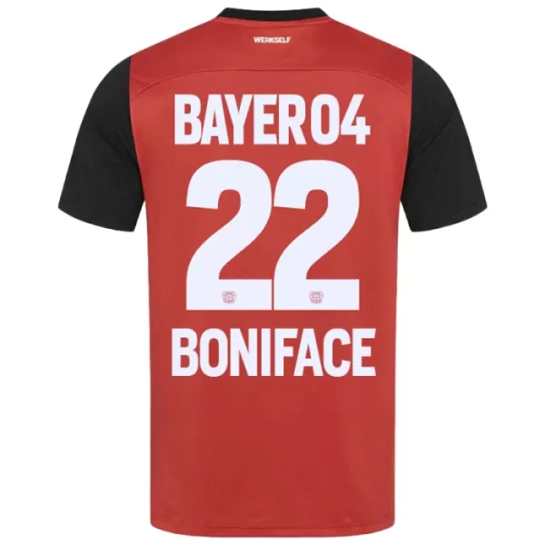 Camisolas Bayer 04 Leverkusen Victor Boniface 22 Criança Equipamento Principal 24/25