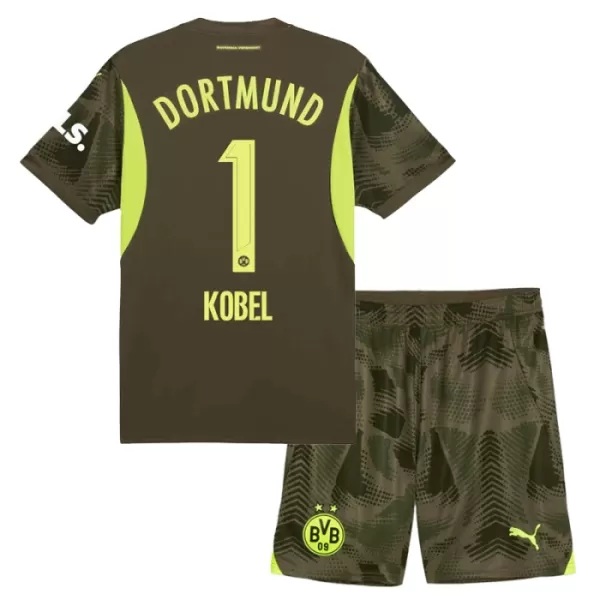 Camisolas Guarda Redes Borussia Dortmund Kobel 1 Criança Equipamento Alternativo 24/25