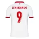 Camisolas Polônia Robert Lewandowski 9 Equipamento Principal Euro 2024